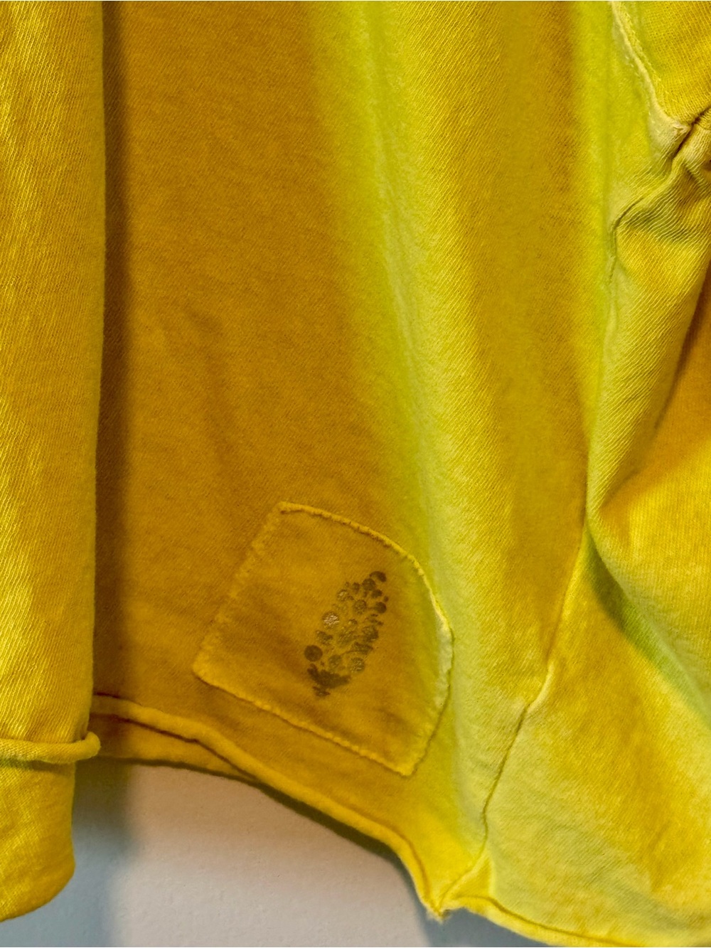 Free People Movement Inspire Tee Size L Yellow Oversized Boxy Tee FP Athleisure - Picture 4 of 4